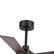 Alt View 8. Breezary - 52-Inch Indoor Ceiling Fan with Light Kit, 5 Plywood Dual-Finish Blades, DC Motor, 5/10'' Downrods, Remote, Glass Shade - Black and Dark Walnut.