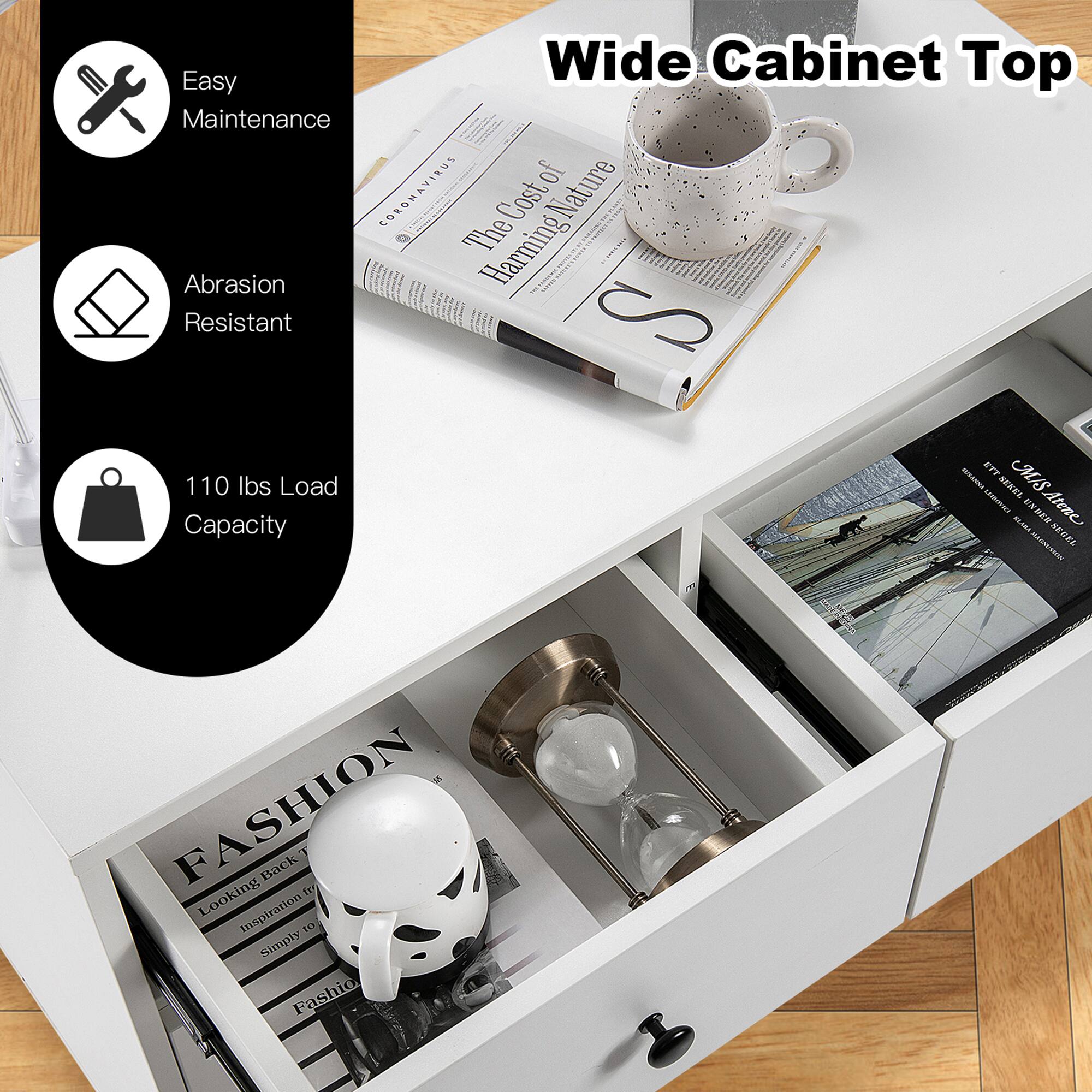 Wide Cabinet Top

- Easy Maintenance
- Abrasion Resistant
- 110 lbs Load Capacity

FASHION
Looking Back Inspiration to Simply Fashion