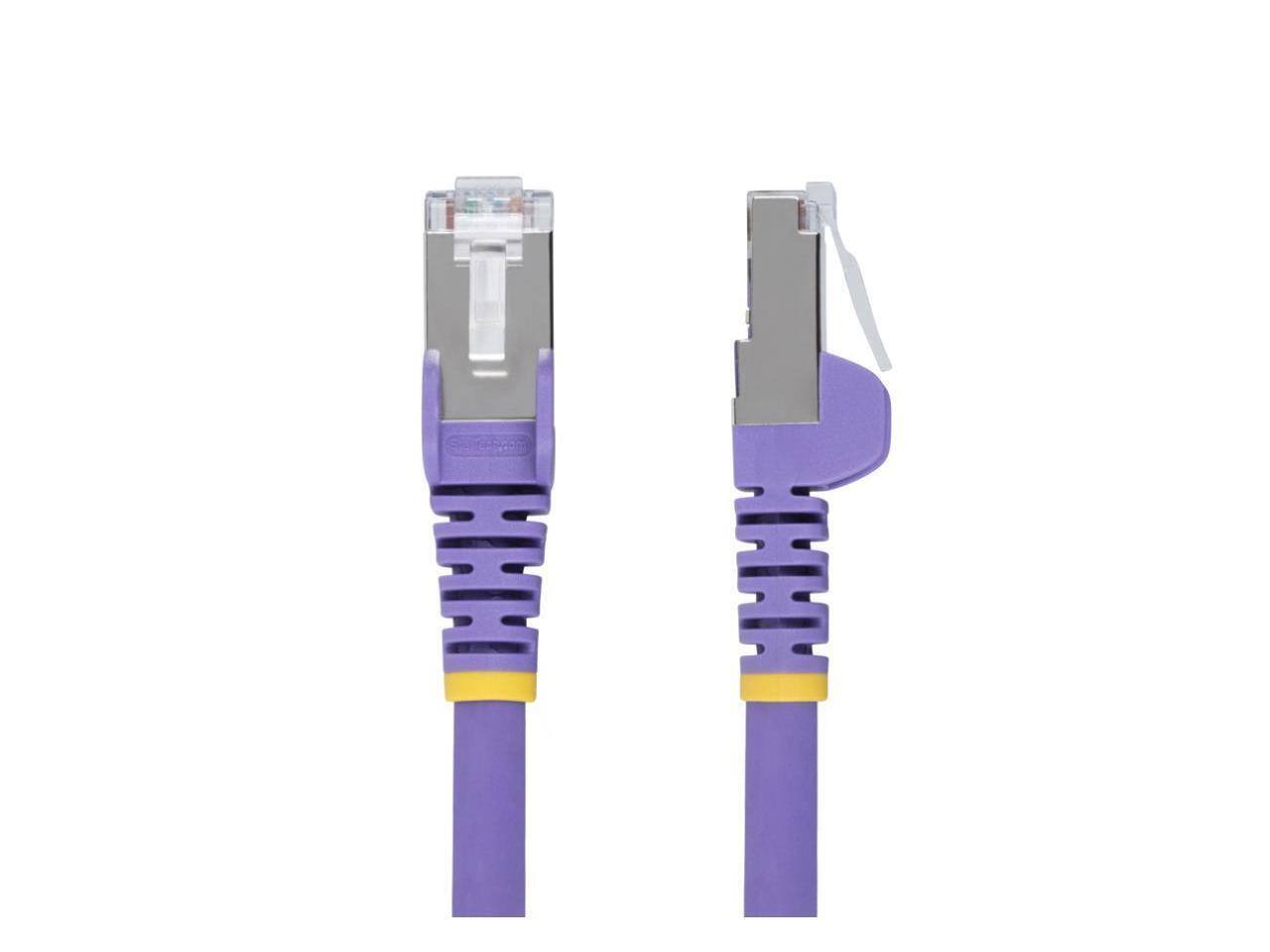 Alt View 1. StarTech.com - StarTech 1ft Purple CAT6a Ethernet Cable Model NLPL-1F-CAT6A-PATCH.