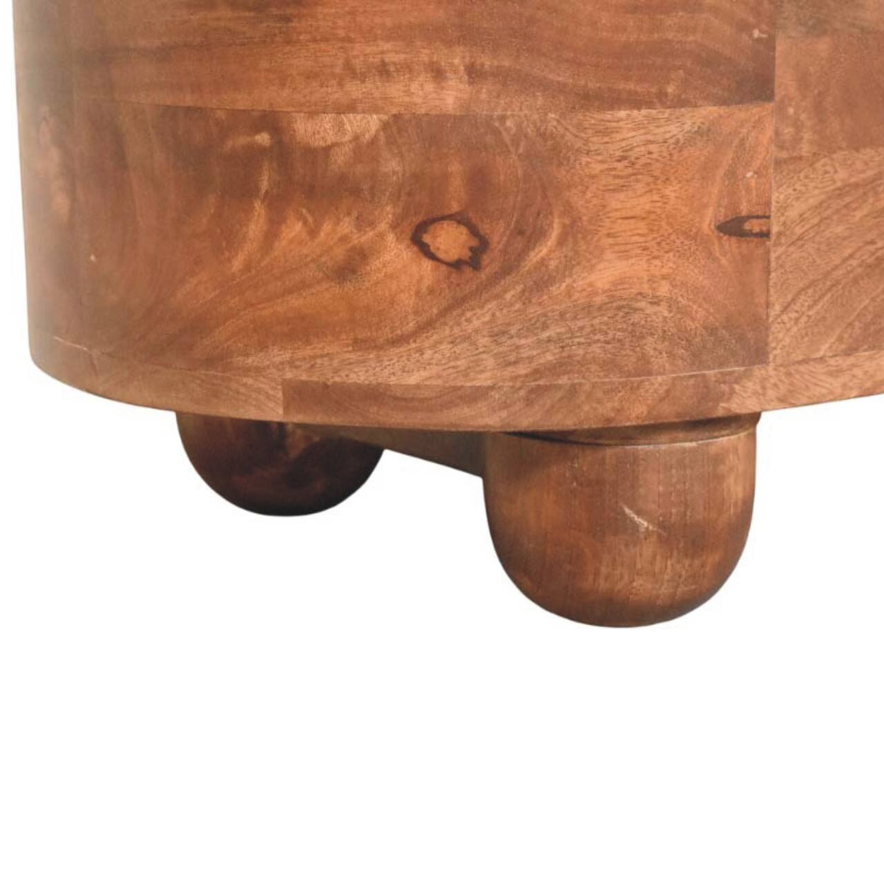 Alt View 5. Artisan Furniture - Artisan Furniture Solid Wood Curva Storage Trunk, 1 Storage Box, Brown - brown.