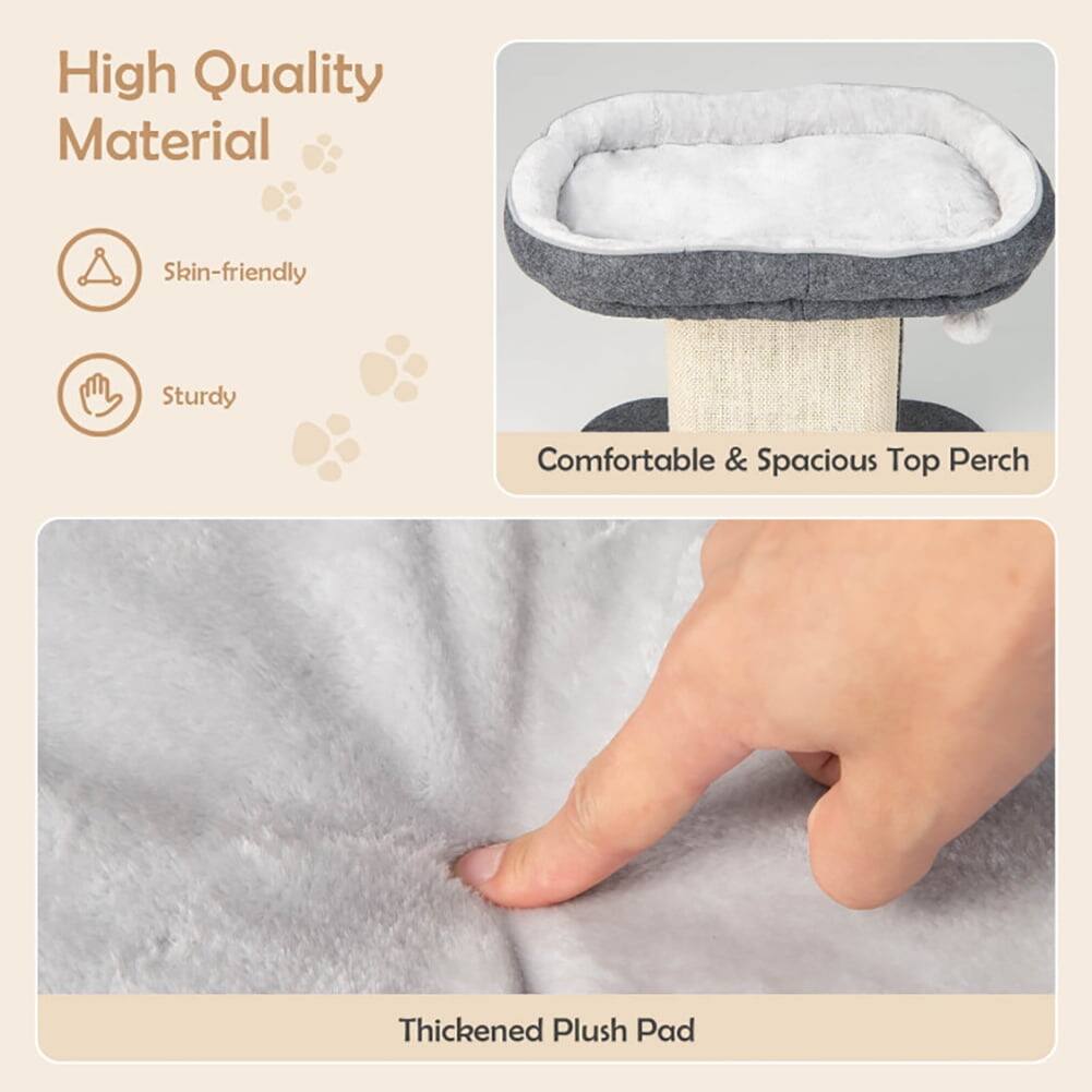 High Quality Material  
Skin-friendly  
Sturdy  

Comfortable & Spacious Top Perch  

Thickened Plush Pad