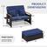 14"-35"
2.2"
6"
21.5"
65"
2.2"
14"
29"-43.5"
47"
4"
Weight Capacity
Loveseat: 800 lbs
Ottoman: 800 lbs
21.5"
42"
12"