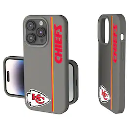 Keyscaper - NFL - Kansas City Chiefs iPhone Soft Touch Case - 14 - Gray