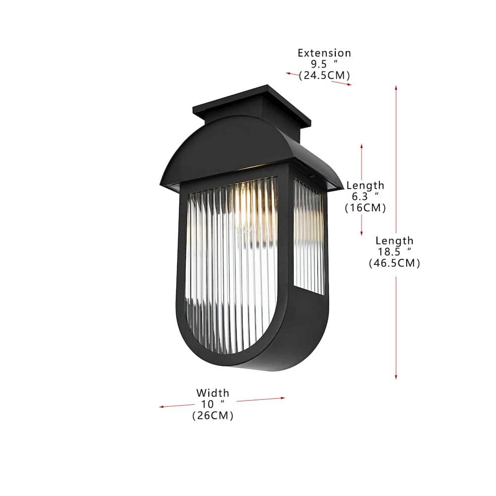 Elegant Lighting - Albert 10 Inch Outdoor Wall Sconce In - Black price history on PriceWatchPro