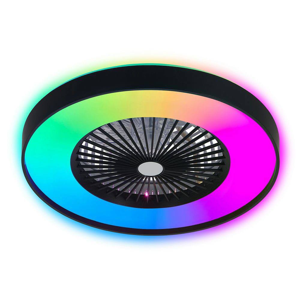 Angle. Kadyn - fan light, Black - Black.