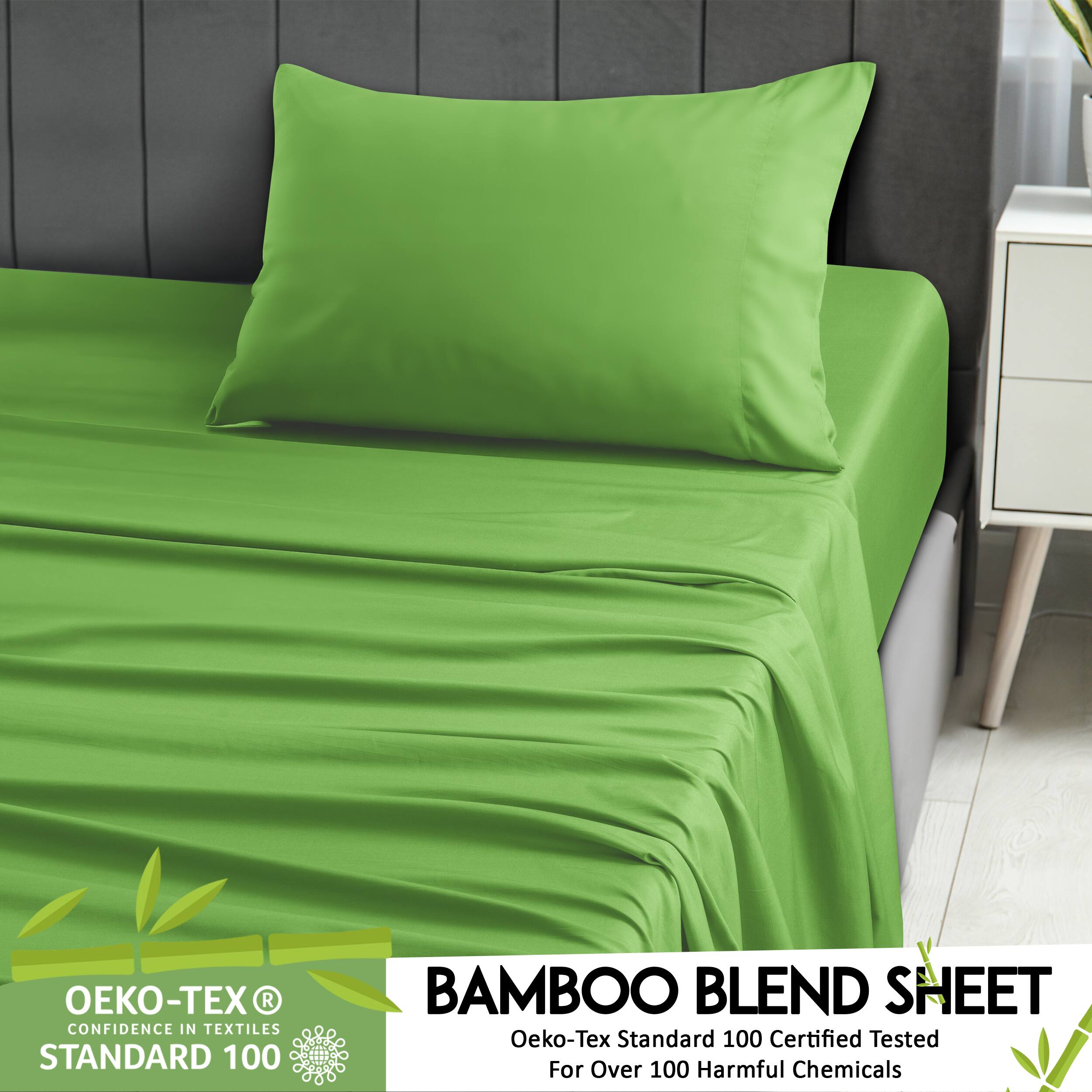 -TEX R CONFIDENCE IN TEXTILES STANDARD 100 BAMBOO BLEND SHEET Oeko-Tex Standard 100 Certified Tested For Over 100 Harmful Chemicals