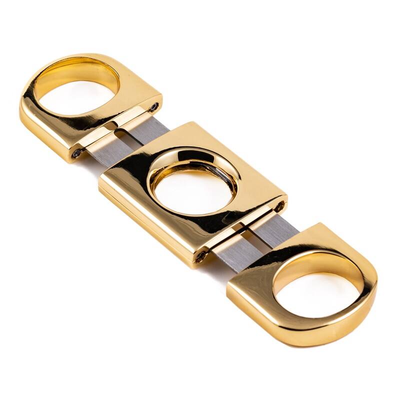 Angle. Prestige - Gold Heavy Body Cigar Cutter - Gold Finish.