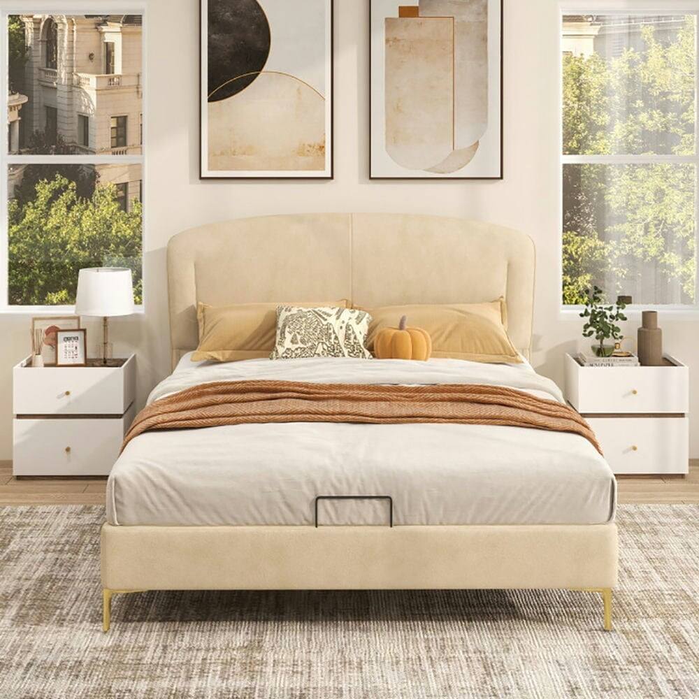 Angle. Kadyn - Nightstand, Night Stand,2-Drawer Modern Nightstand with Storage for Living Room Bedroom - White.