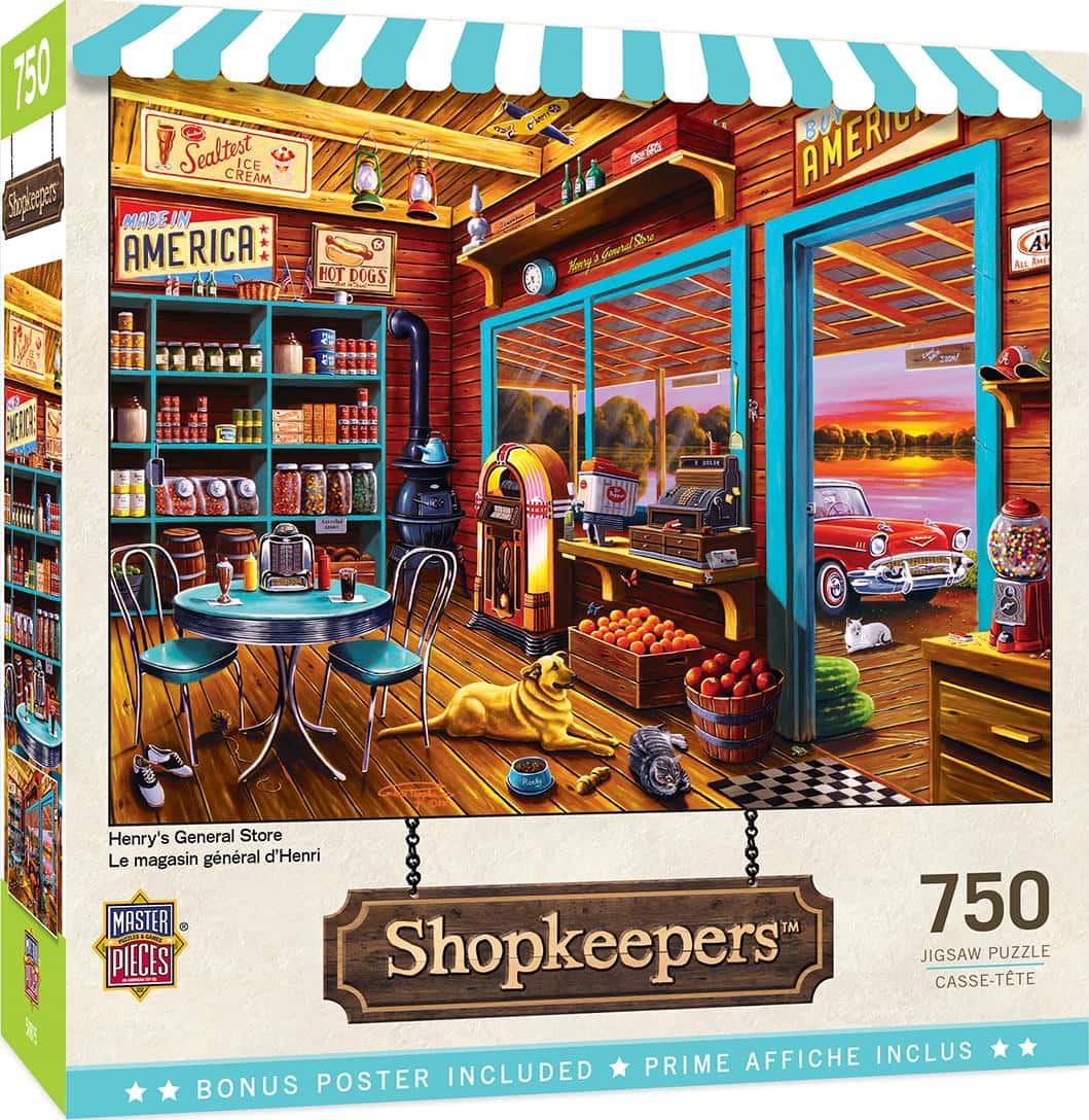 MasterPieces - Henrys General Store 750 Piece Jigsaw Puzzle - Multi-Color