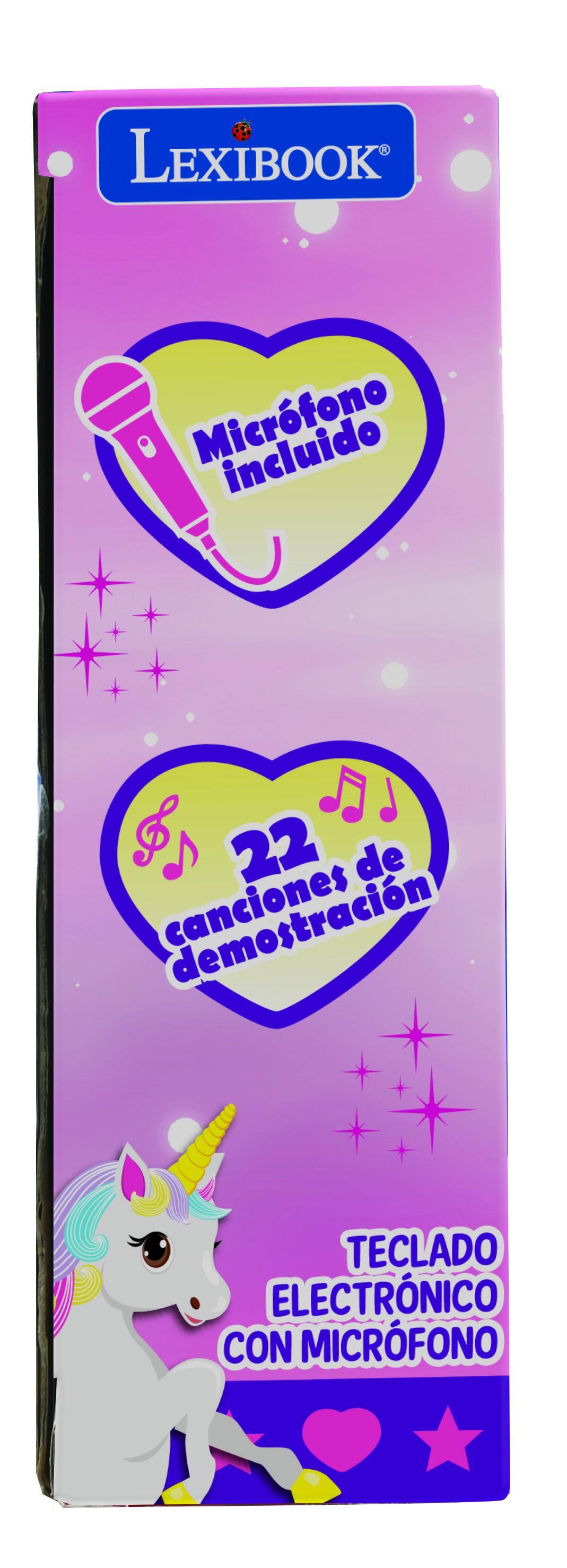 LEXIBOOK Micrófono 22 de demostración TECLADO ELECTRÓNICO CON MICRÓFONO