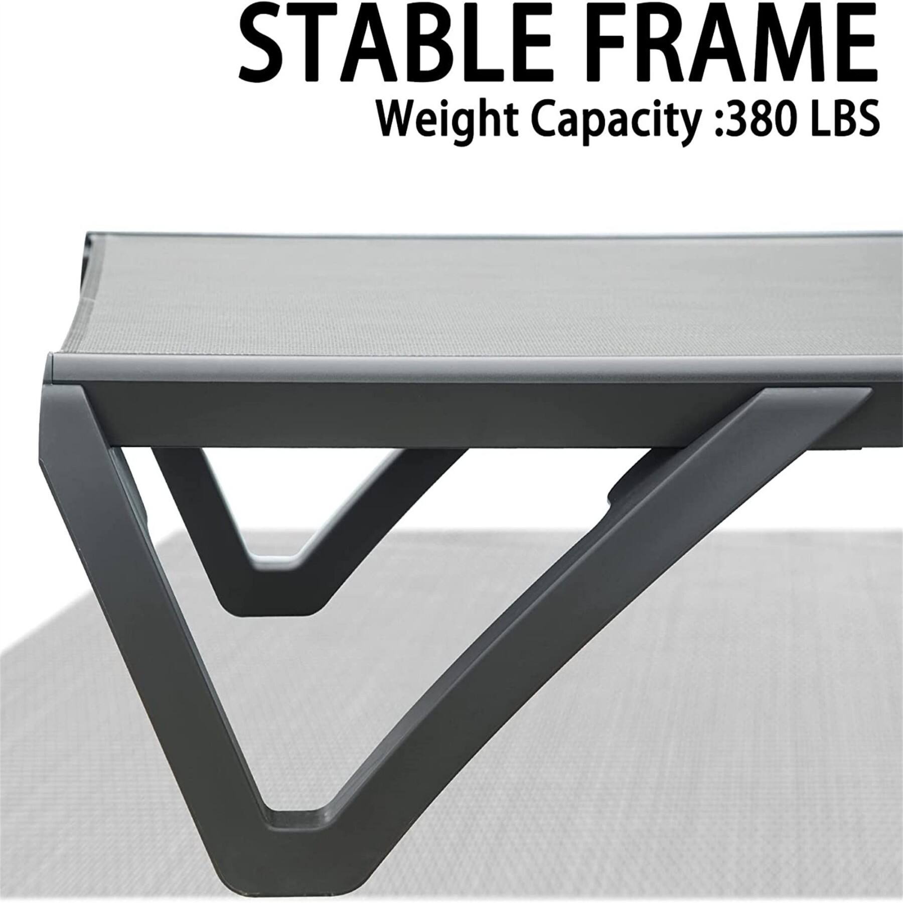 STABLE FRAME  
Weight Capacity: 380 LBS