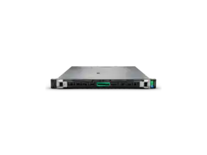 Front. HPE Aruba - HPE ProLiant DL320 Gen11 3508U 2.1GHz 8-Core / 1x16GB / 8SFF / 2x480GB SATA SSD / 2x500W PS Rack Server - Black.