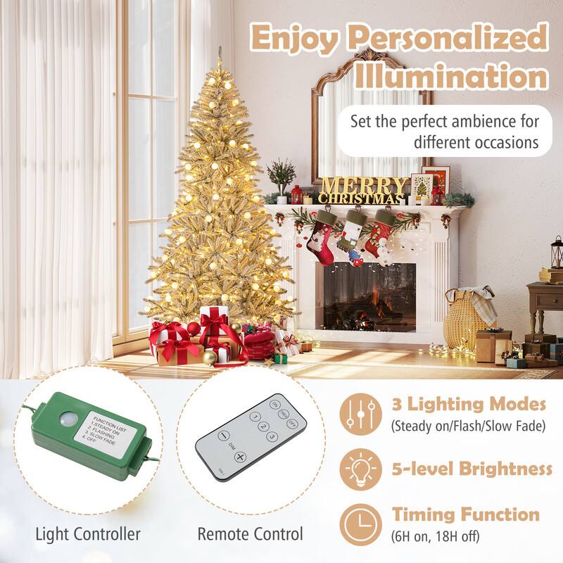 Enjoy Personalized Illumination  
Set the perfect ambience for different occasions  
MERRY CHRISTMAS  

3 Lighting Modes (Steady on/Flash/Slow Fade)  
5-level Brightness  
Light Controller  
Remote Control  
Timing Function (6H on, 18H off)