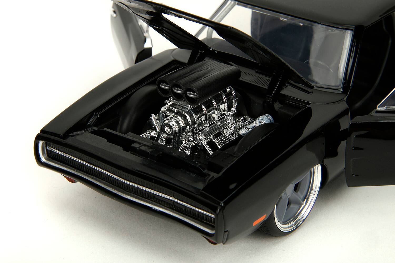 Alt View 2. Jada - 1970 Dodge Charger R/T Black "Fast X" (2023) Movie "Fast & Furious" Series 1/24 Diecast Model Car by Jada.
