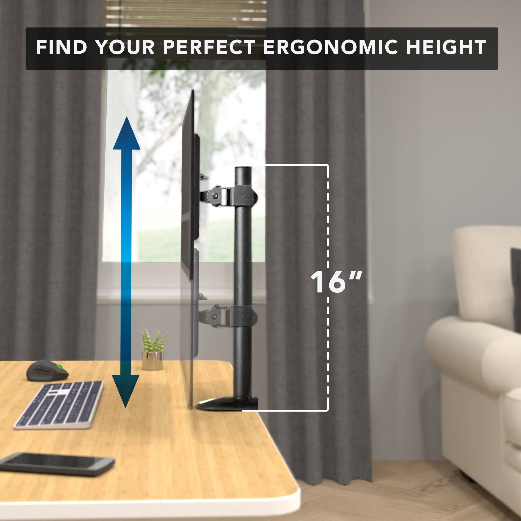 FIND YOUR PERFECT ERGONOMIC HEIGHT

16"