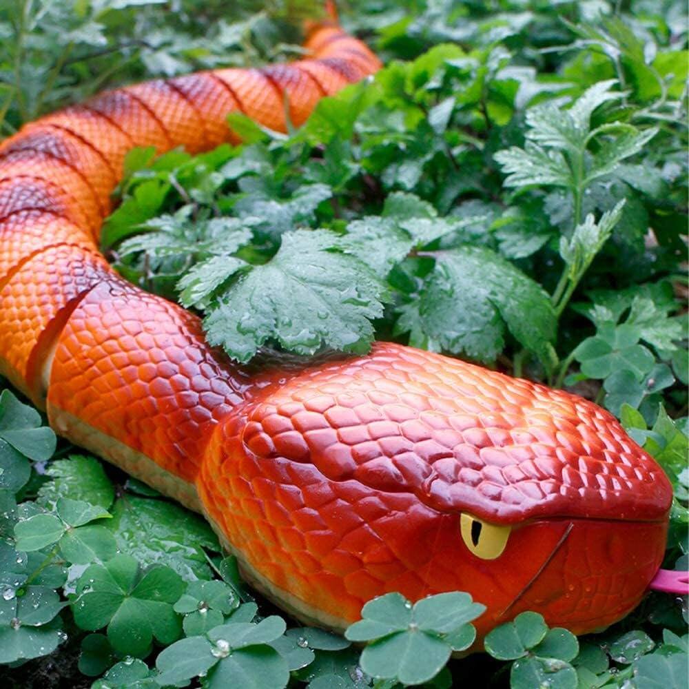 Alt View 4. Topteng - ​​RC Anaconda Snake Toy with Infrared Remote Control - Realistic S-Slithering, Tongue & Tail Action, Gift for Kids​.