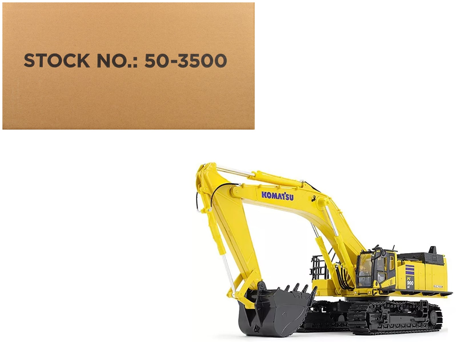 Komatsu PC900LC-11 Excavator 1/50 Diecast Model by First Gear - Yellow