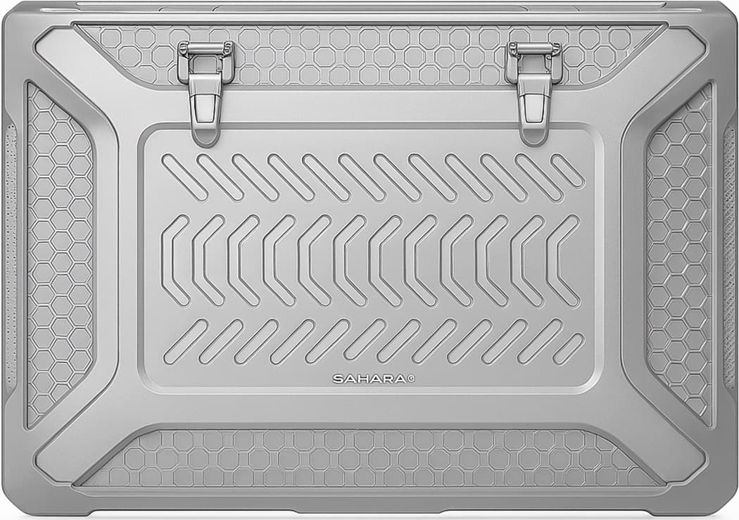 Front. SaharaCase - Raider UltraArmor Case for Apple MacBook Air 15" M2/M3/M4 (2023-2025) Laptops - Space Gray.
