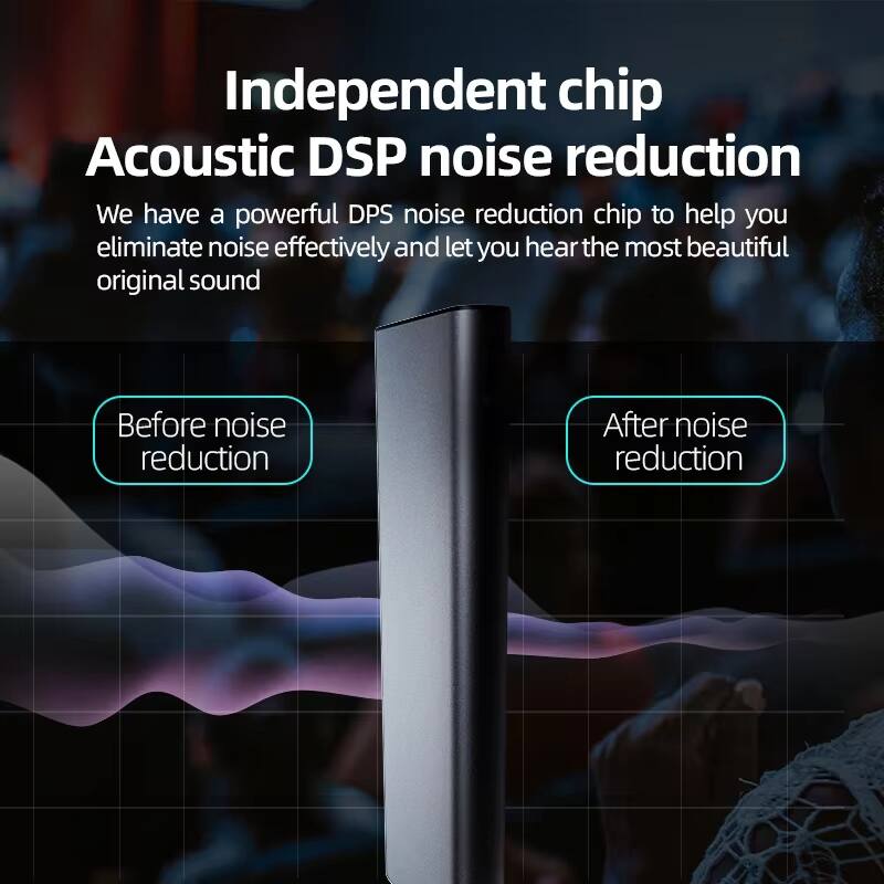 Independent chip Acoustic DSP noise reduction

We have a powerful DPS noise reduction chip to help you eliminate noise effectively and let you hear the most beautiful original sound

Before noise reduction  
After noise reduction