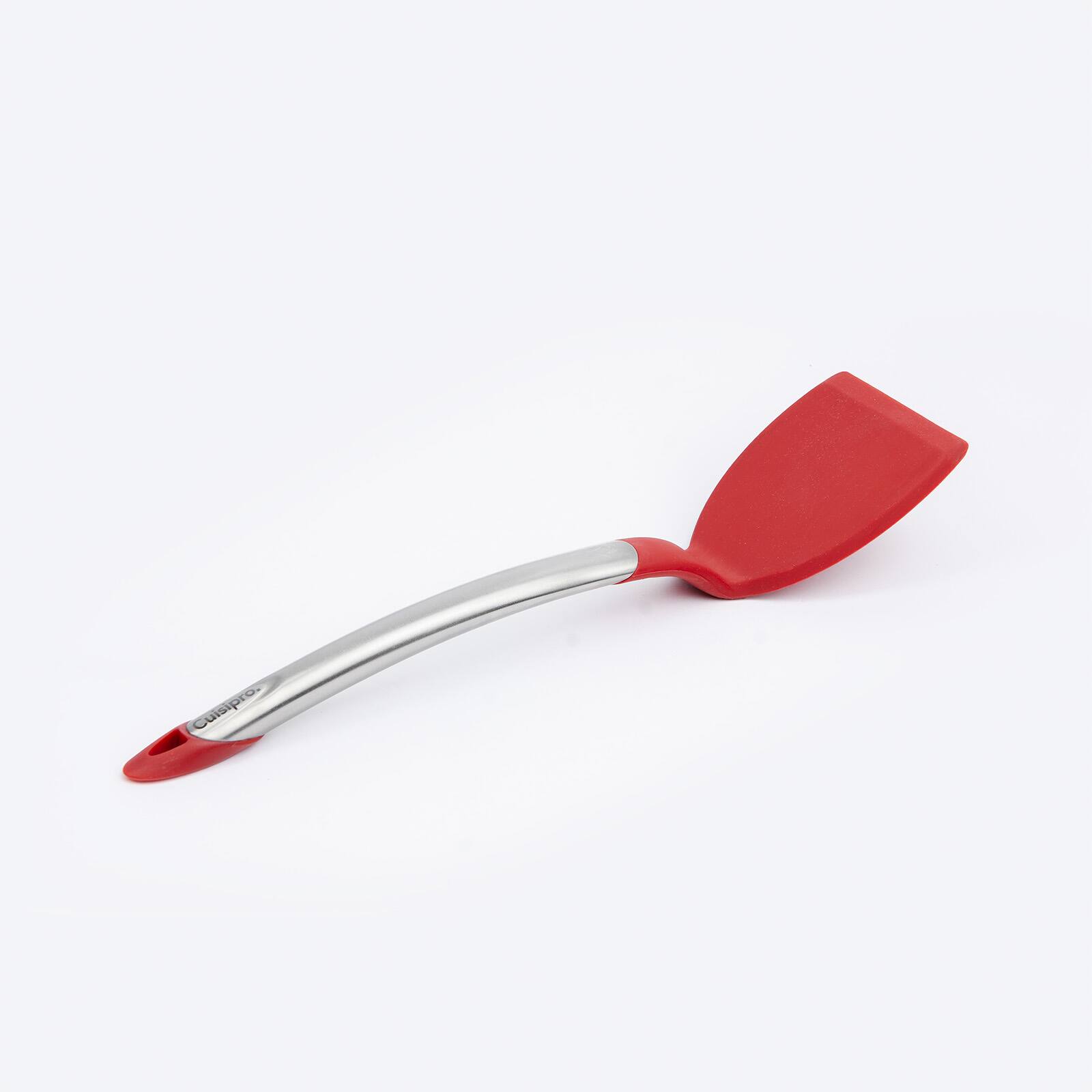 Alt View 2. Cuisipro - Silicone & Stainless Steel Turner - Red.