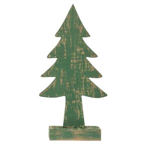 Angle. BreeBe - 3/Set Rustic Wood Christmas Trees - Multicolor.