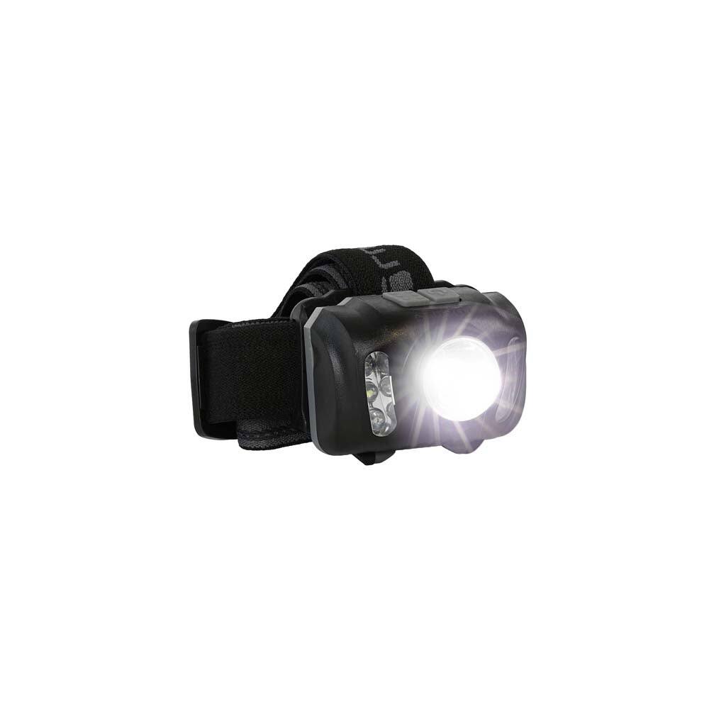 Angle. LUXPRO - Extended Run Time Multi-Color LED Headlamp, 450 Lumens - Black.