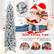 The text on the image is grouped and corrected as follows:
Winter Style Flocking Slim Xmas Tree Space-saving for Surprise you in small rooms different places Home Office Carnival