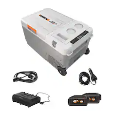 Front. WORX - 20V Battery Powered & Electric Cooler - Black.