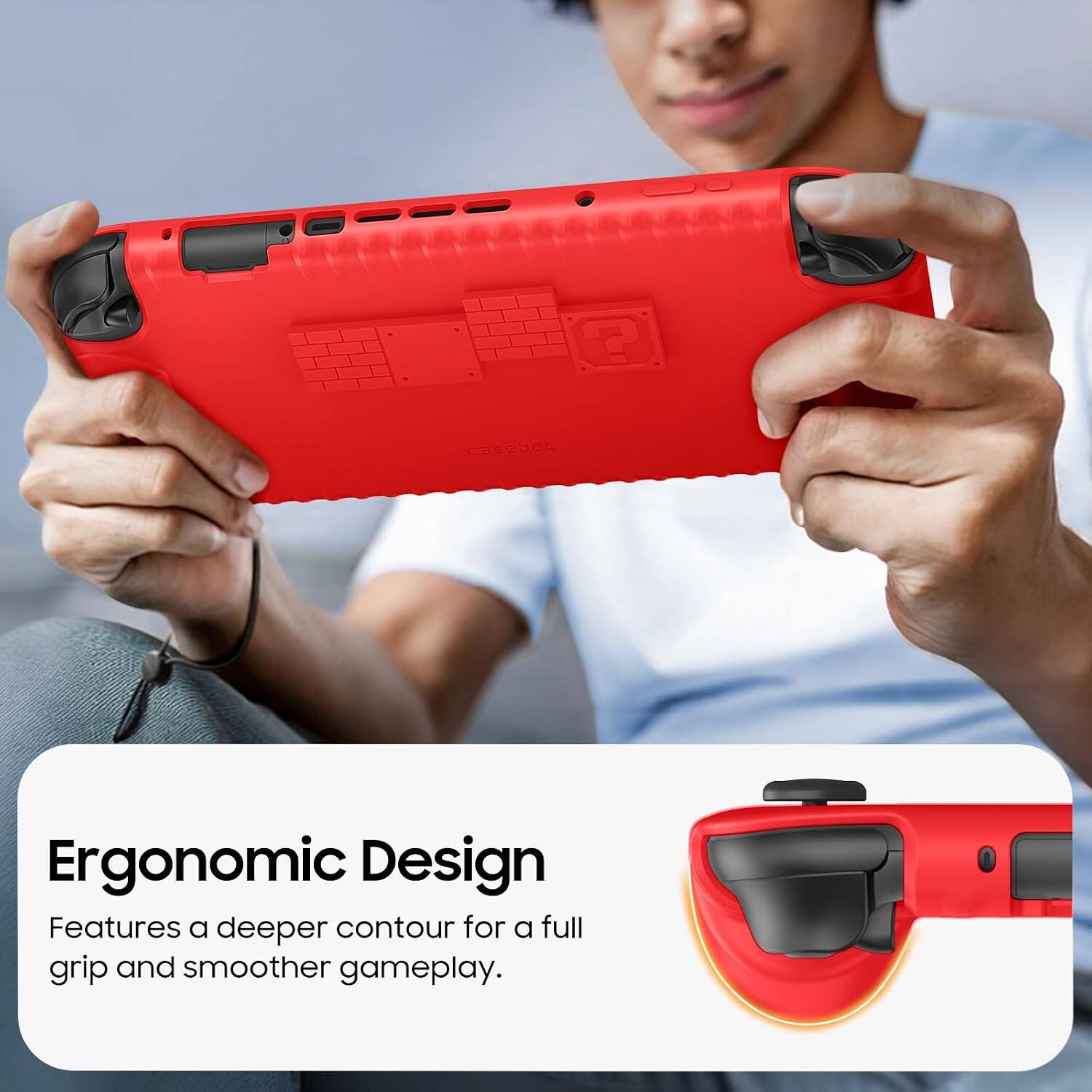 Ergonomic Design Features a deeper contour for a full grip and smoother gameplay.