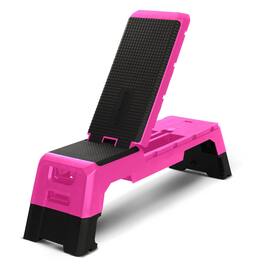 HolaHatha - Multifunctional Fitness Aerobic Deck with Storage Compartment - Pink