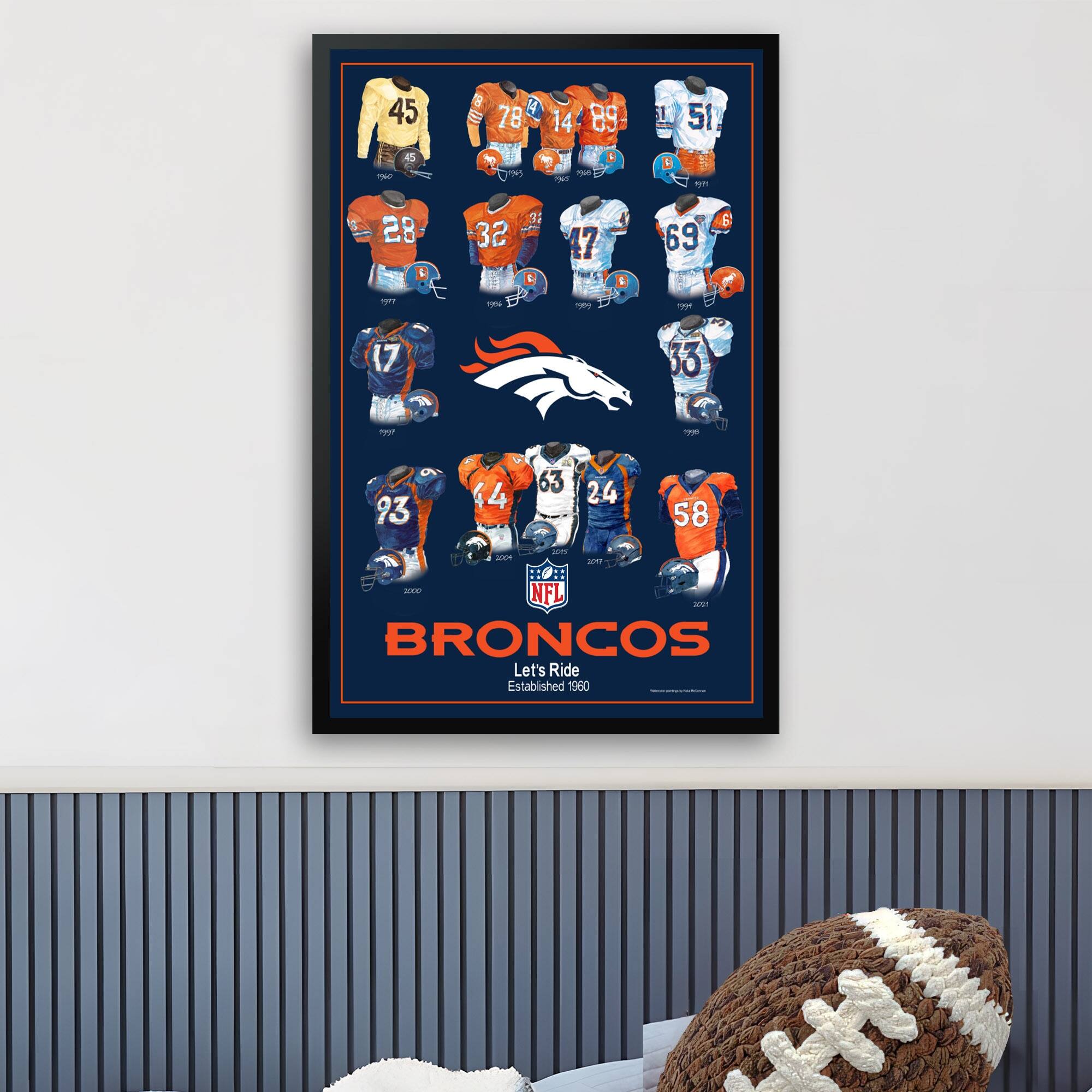 45 R 4 78 14 89 1 51 T T POr A D f 28 D 1 32 1 L 47 k 5 1 69 T 6 17 ndd 33 d - 93 44 63 24 58 am 2 - TO:: adda NFL 1 BRONCOS Let's Ride Established 1960