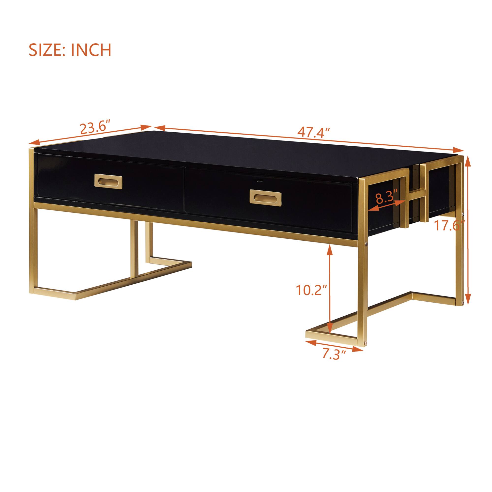 SIZE: INCH  
23.6" x 47.4" x 10.2" x 7.3" x 8.3" x 17.6"