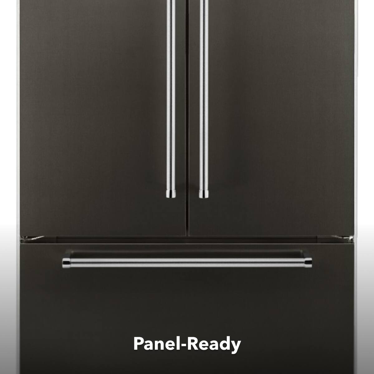 Alt View 1. KitchenAid - KitchenAid - 24.2 Cu. Ft. 42" Width Built-In Stainless French Door Refrigerator with Platinum Interior Design - Black Stainless Steel with PrintShield Finish.
