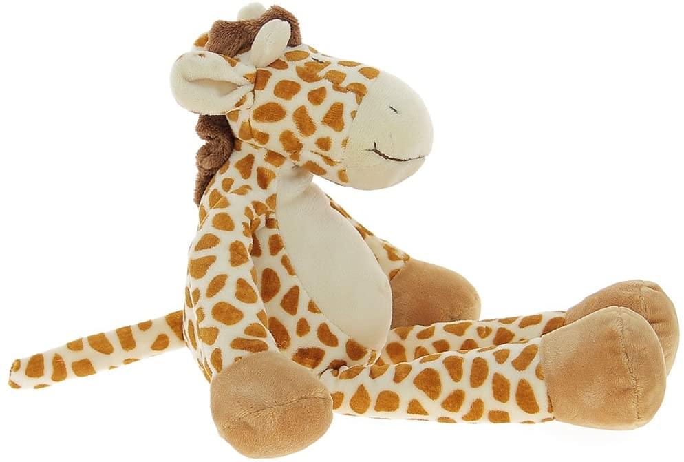 Alt View 1. TriAction Toys - Teddykompaniet Diinglisar Collection 15 Inch Plush Animal | Giraffe - Brown.