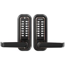 VEVOR - Mechanical Keyless Entry Door Lock, 2.0 Code Upgrade, 4-7 Digits Code, Double-Sided Push Button Combination Keypad - Oil-Rubbed Bronze