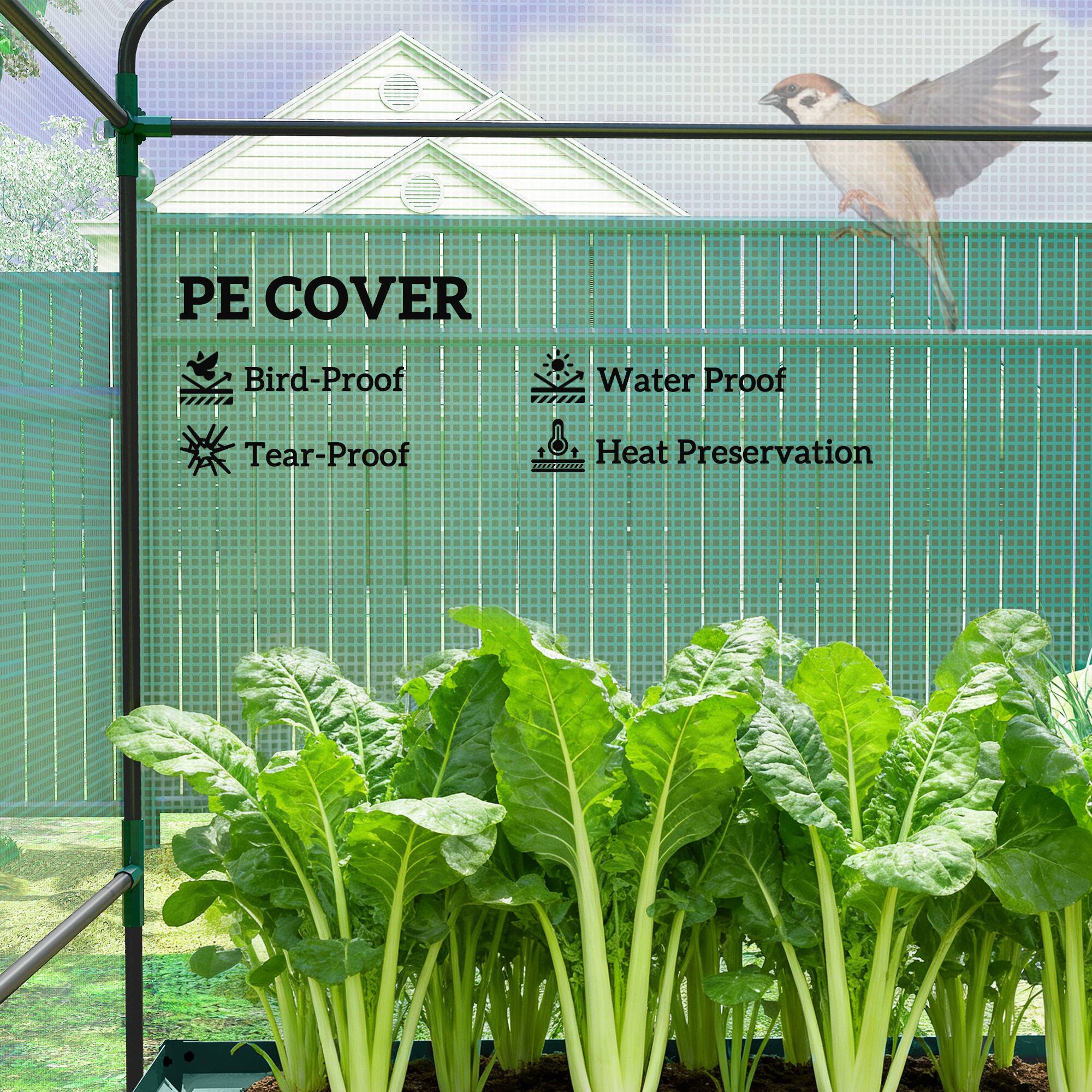PE COVER  
Bird-Proof  
Water Proof  
Tear-Proof  
Heat Preservation
