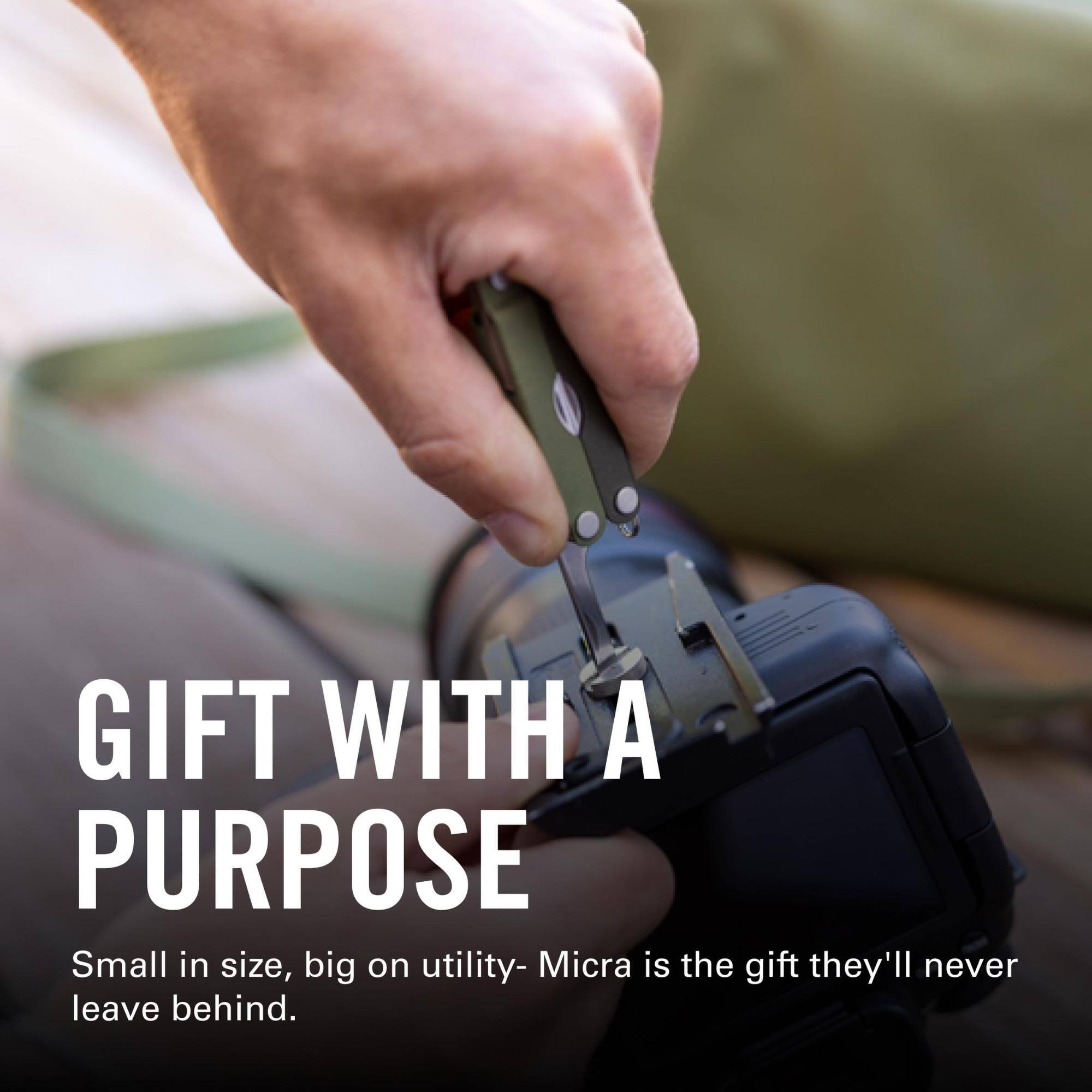 GIFT WITH A PURPOSE  
Small in size, big on utility- Micra is the gift they'll never leave behind.