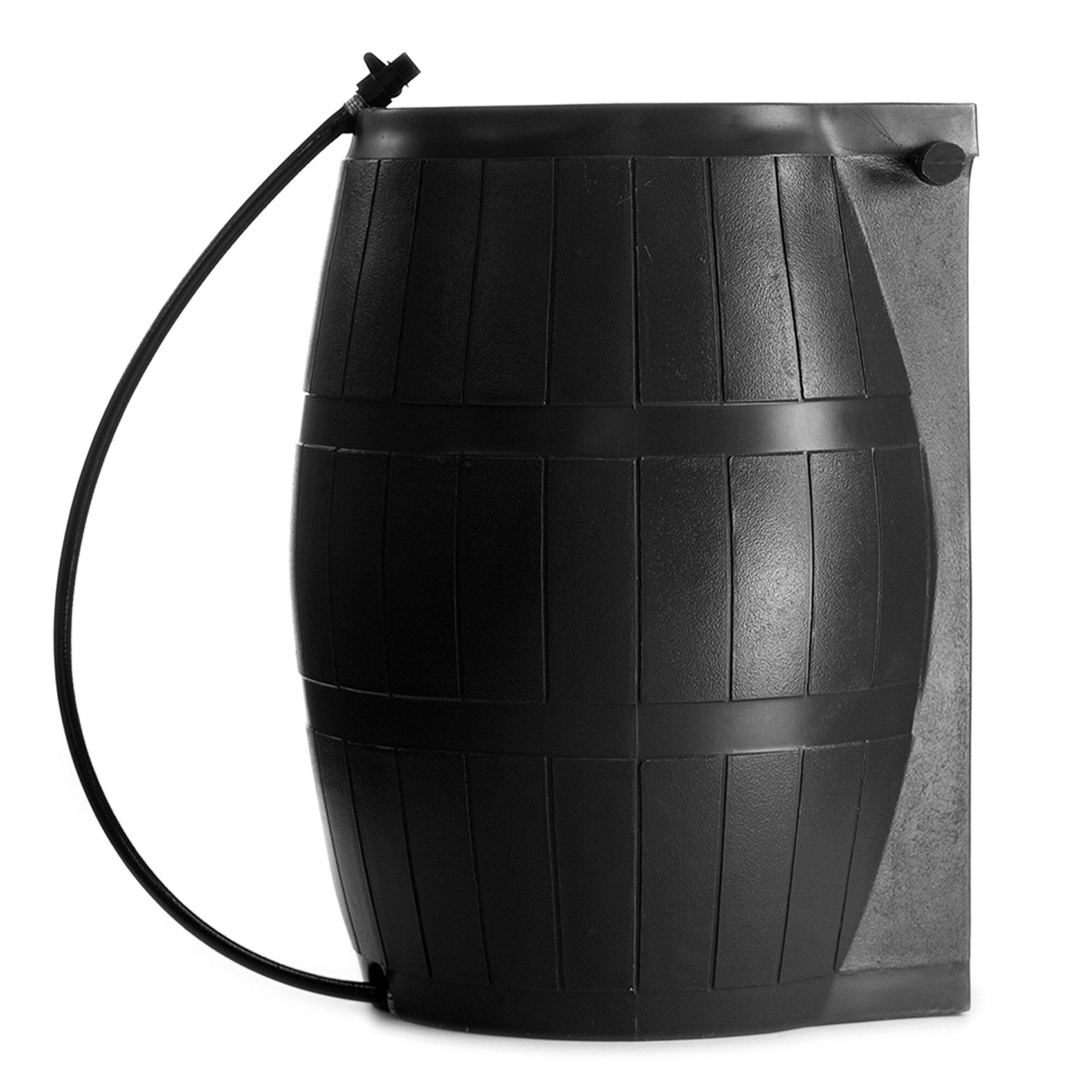 Alt View 5. FCMP Outdoor - FCMP Outdoor RC4000-BLK 50-Gallon BPA Free Home Rain Water Catcher Barrel, Black - Black.