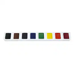Prang - Half Pan Watercolor Refill Tray 8 Colors 3 Trays