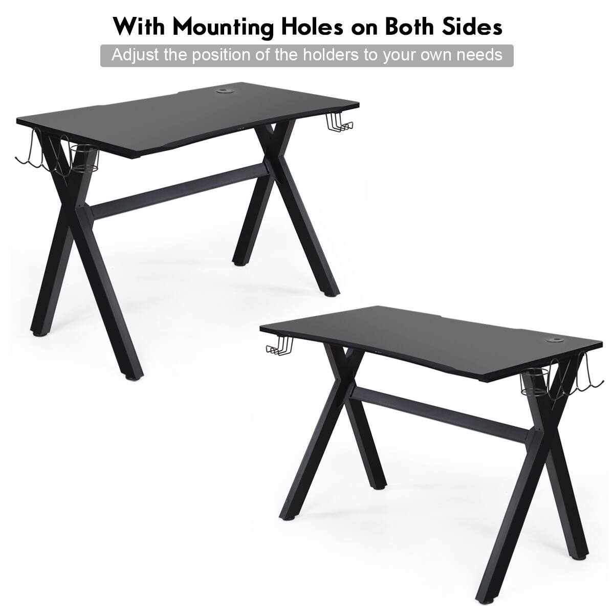 "With Mounting Holes on Both Sides, Adjust the position of the holders to your own needs."