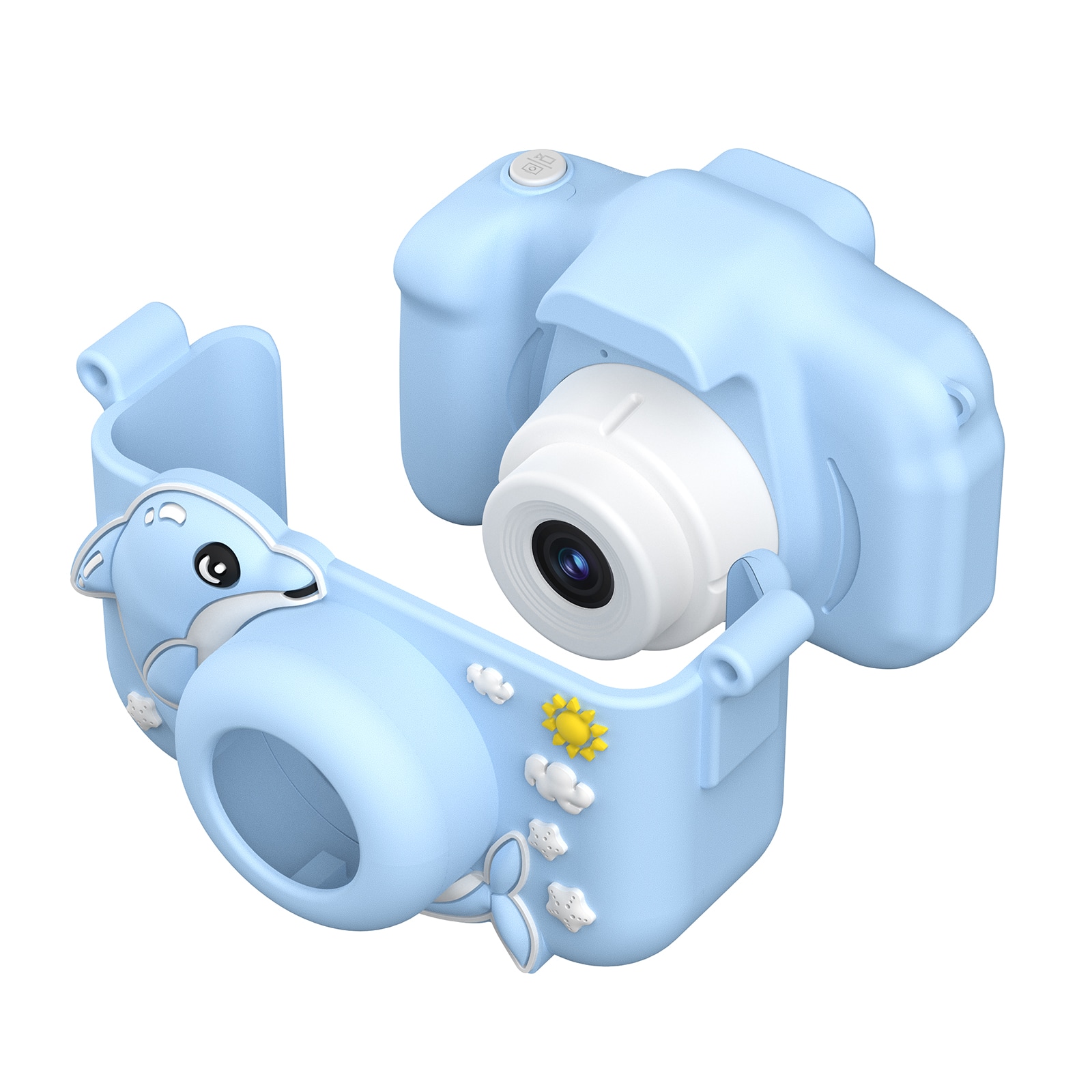 Left. Contixo - KC3 Kids Camera, 1080P Video Camera, Selfie Camera for Boys Girls, Kids Digital Camerawith Puzzle Games - Blue.