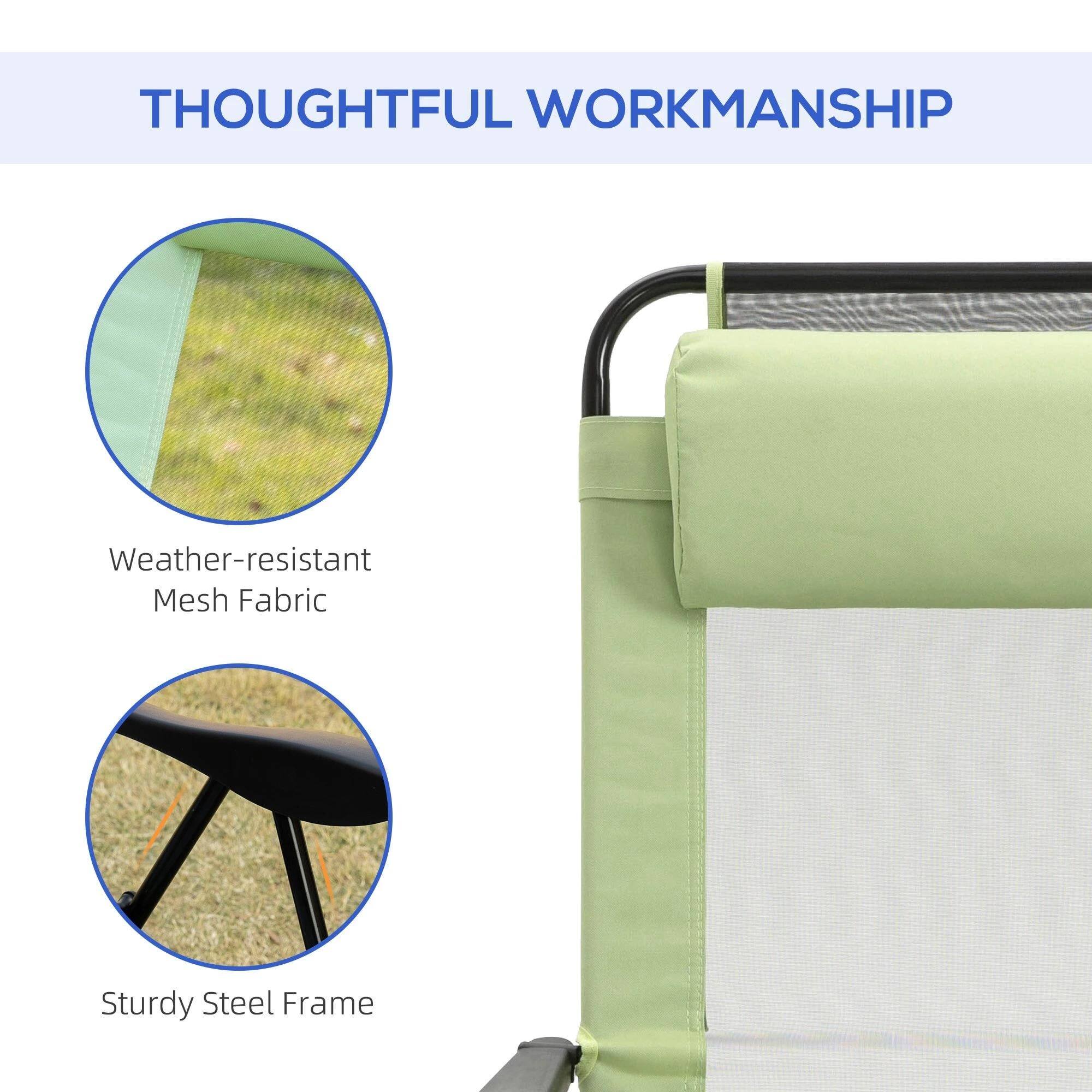 THOUGHTFUL WORKMANSHIP
Weather-resistant Mesh Fabric
Sturdy Steel Frame