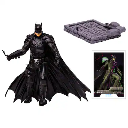 Front. McFarlane Toys - DC: The Batman Movie - Batman 12" Posed Statue.