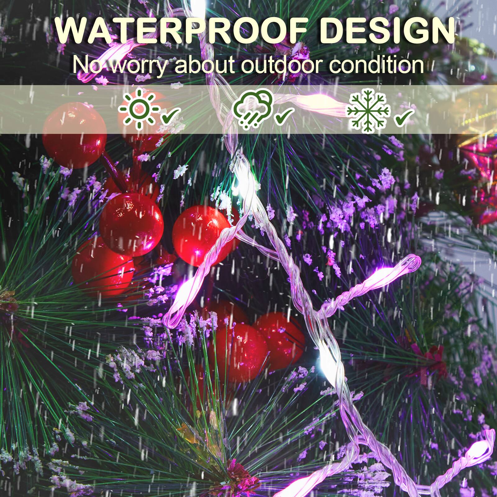 WATERPROOF DESIGN
No worry about outdoor condition