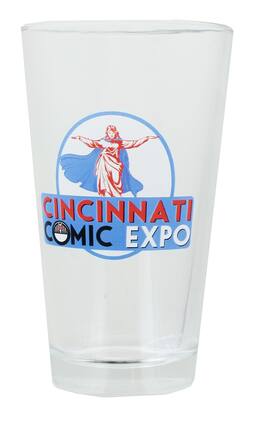 Toynk - Cincinnati Comic Expo Logo 16oz Pint Glass - Clear