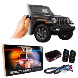 MPC - Remote Starter For Jeep Wrangler 2007-2018 | 2-Way Long Range Fobs | Plug & Play - Black