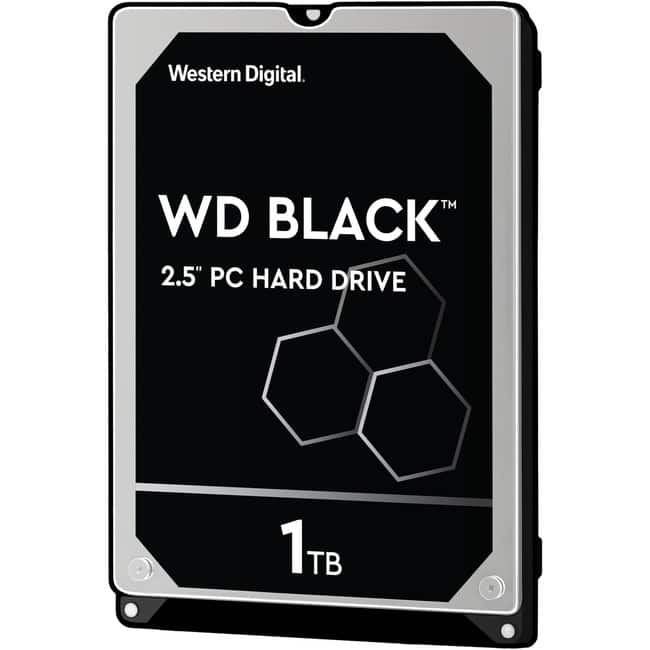 Western Digital - Black WD10SPSX 1 TB Hard Drive - 2.5" Internal - SATA (SATA/600) - Desktop PC, Notebook, Gaming Console