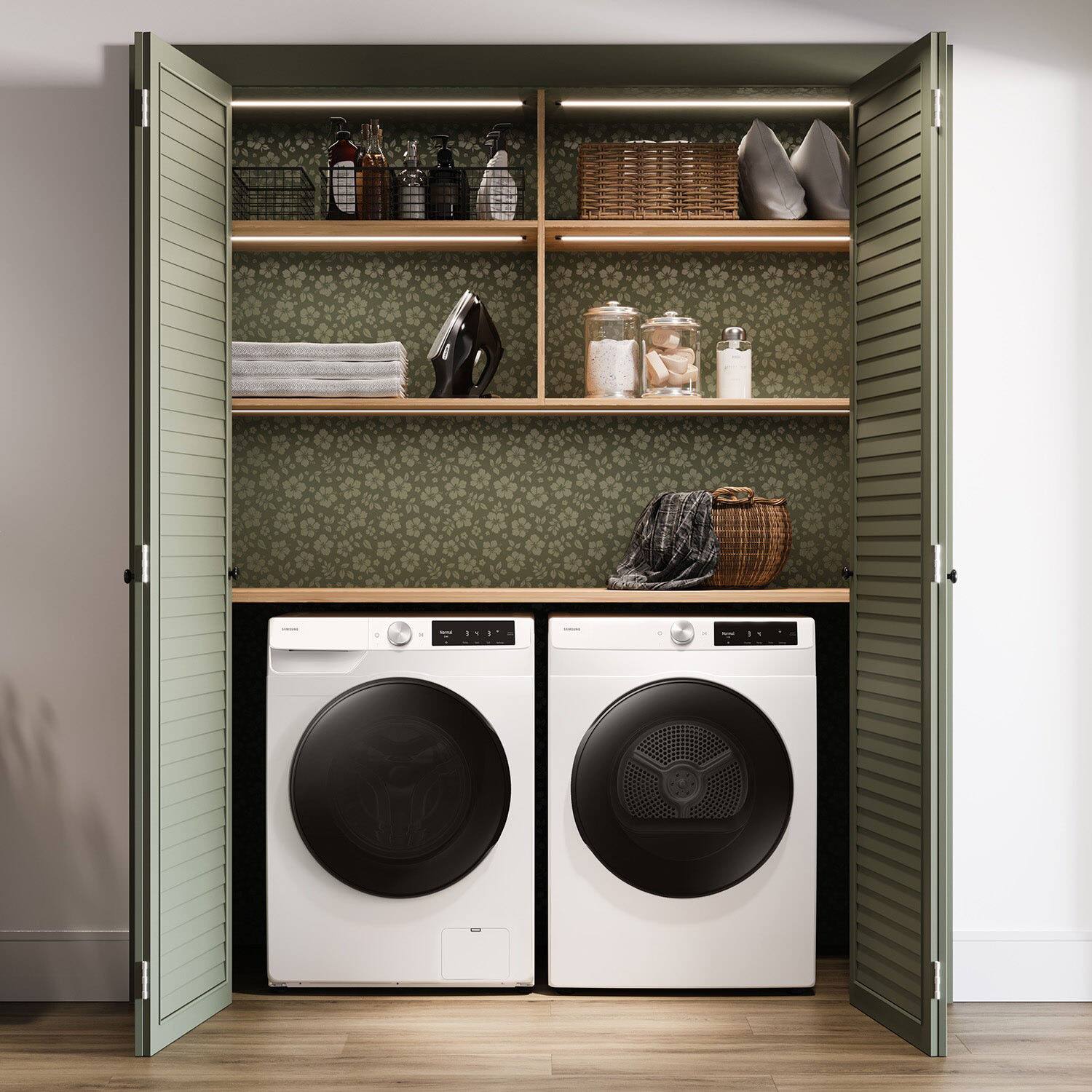 Alt View 14. Samsung - 2.5 cu. ft. Compact Front Load Washer with AI Smart Dial and Super Speed Wash - White.