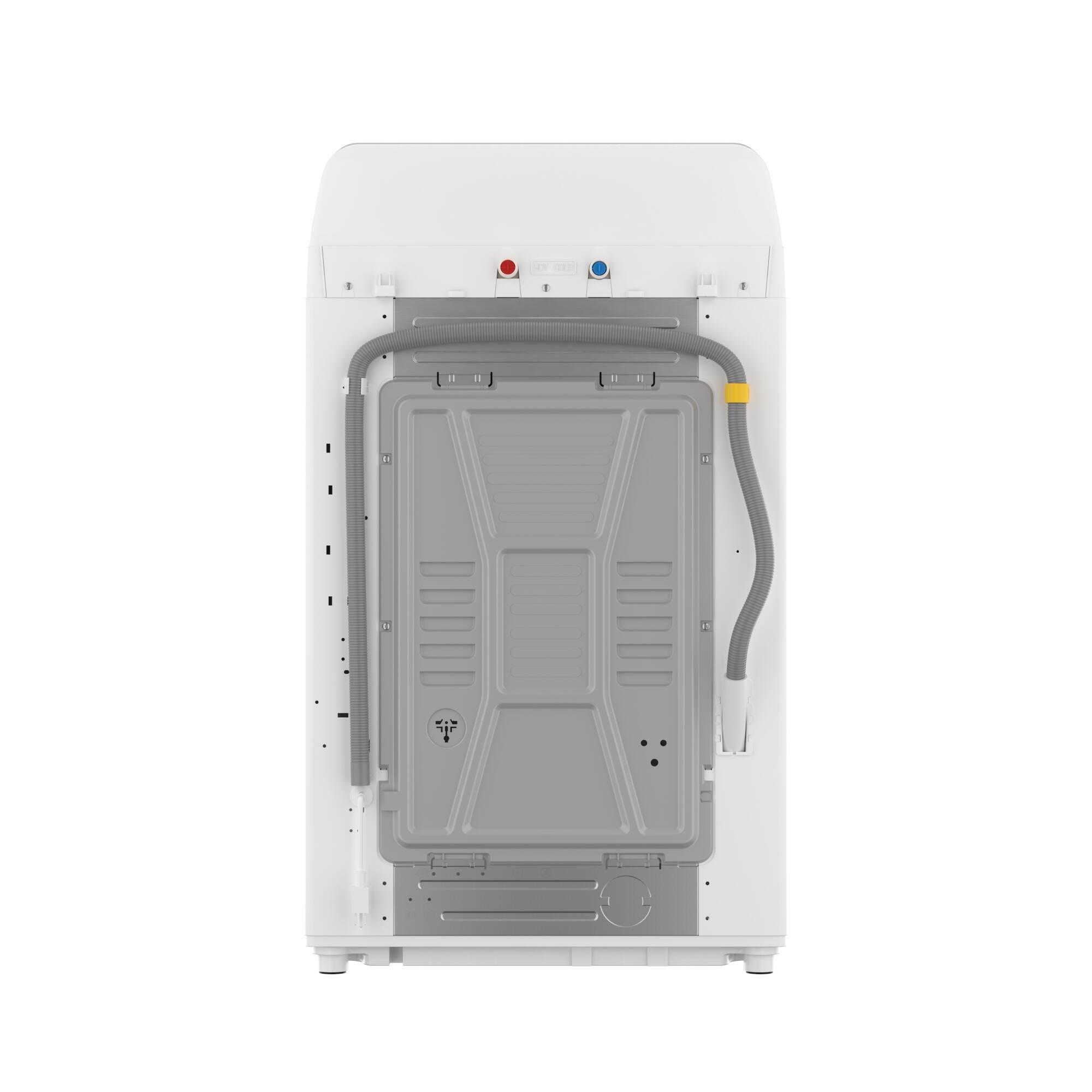 Alt View 9. Koolmore - 25 In. 4.1 Cu. Ft. Top Load Washer, Stainless Steel Tub, Soft-Close Glass Lid, 10 Wash Cycles, Vibration Reduction - White.
