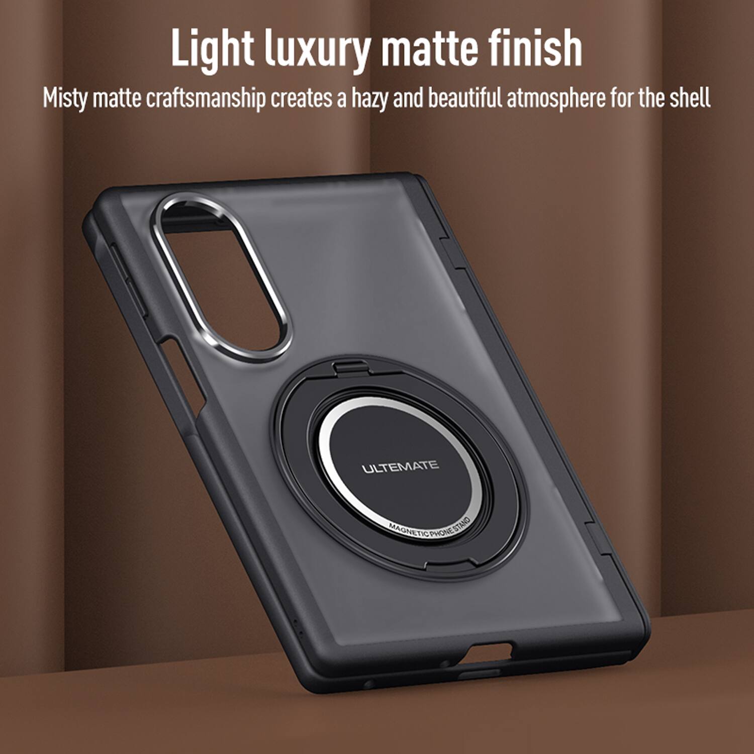 Light luxury matte finish  
Misty matte craftsmanship creates a hazy and beautiful atmosphere for the shell